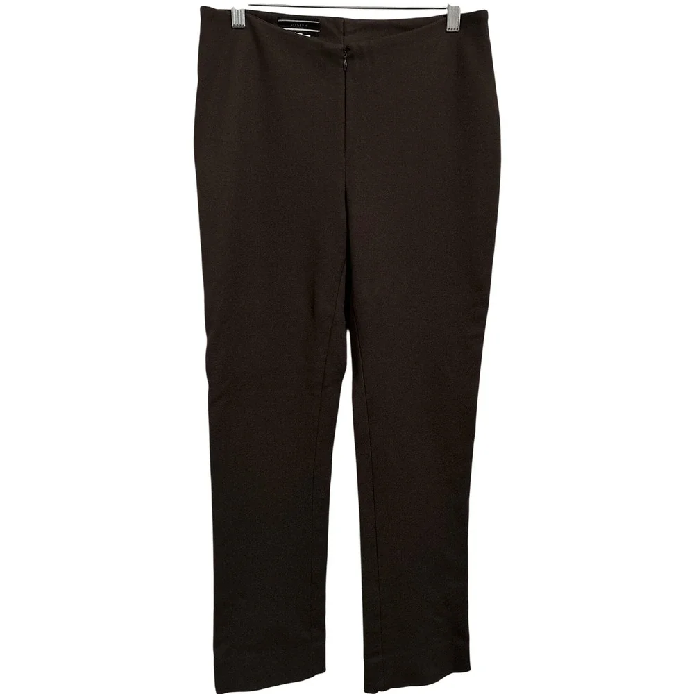 Joseph‎ Brown Slim Fit Stretch Career Pants Womens Size Medium
